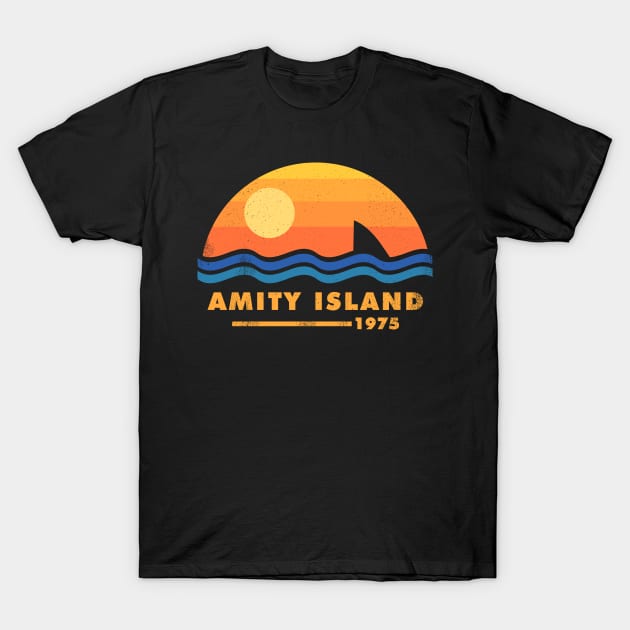 Amity Island 1975 T-Shirt by Sachpica